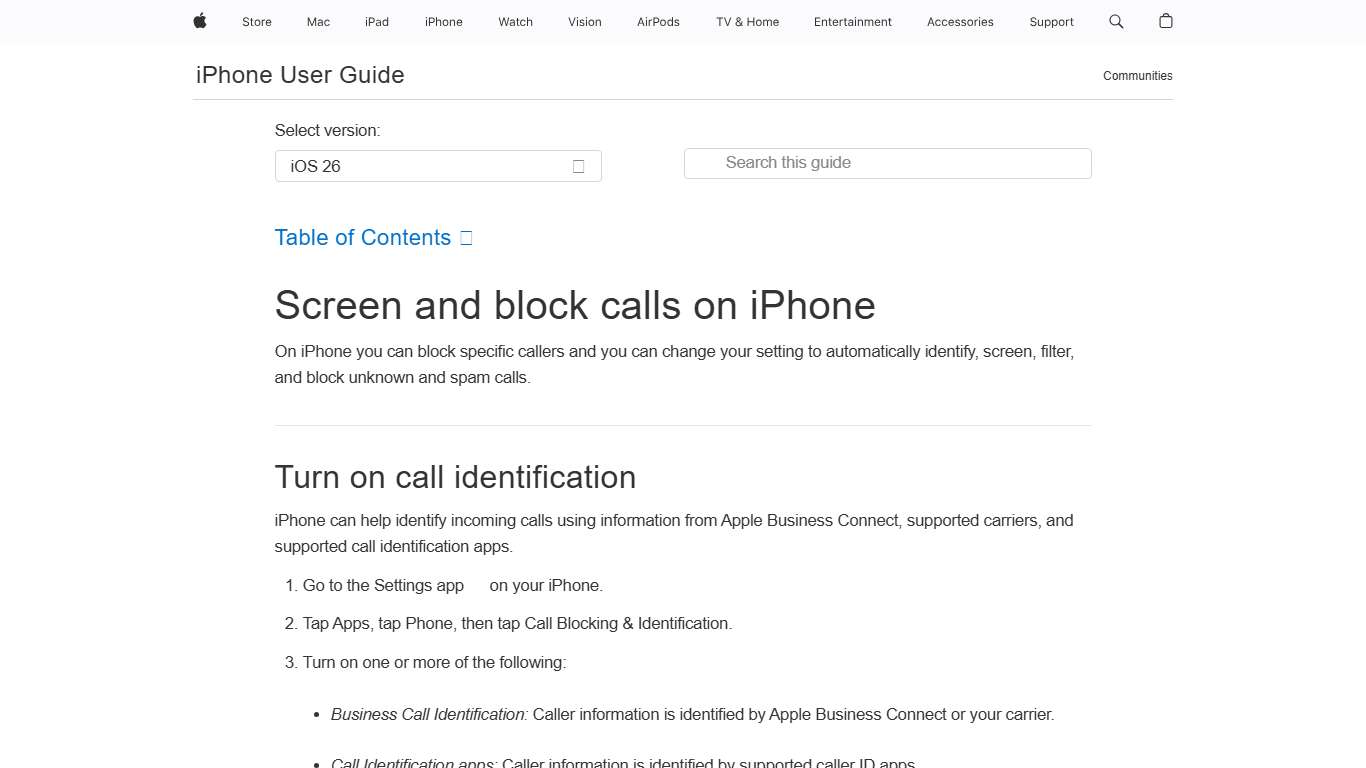 Screen and block calls on iPhone - Apple Support (CA)
